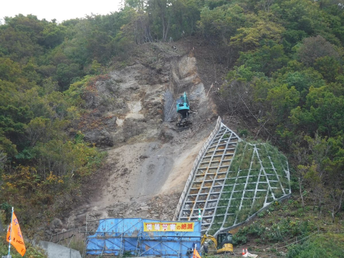 秀浦地区　復旧治山工事